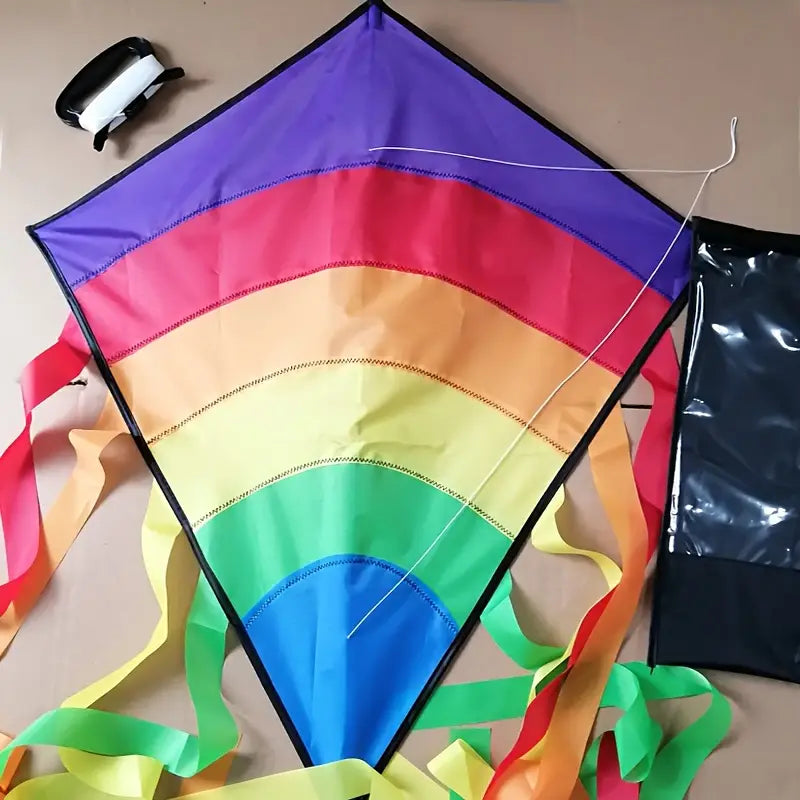 Rainbow Trail Kite โ Colorful, Easy to Fly, Perfect for All Ages