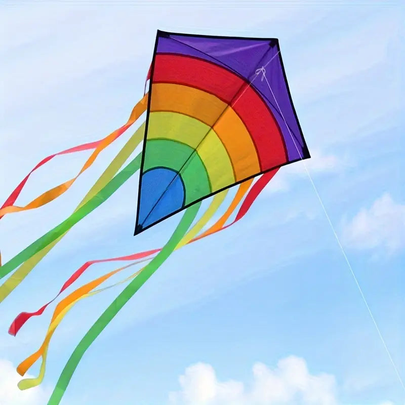 Rainbow Trail Kite โ Colorful, Easy to Fly, Perfect for All Ages