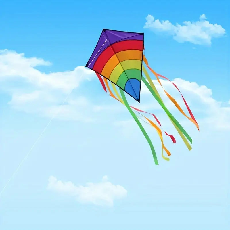 Rainbow Trail Kite โ Colorful, Easy to Fly, Perfect for All Ages